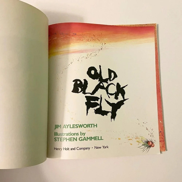 Vintage 1995  Old Black Fly Jim Aylesworth First Owlet Edition - Picture 4 of 12